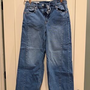 GAP High Rise Stride Ankle Jeans - Blue